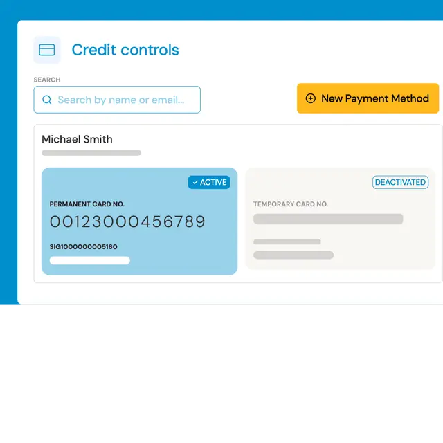 Credit controls in the Opypro account management module
