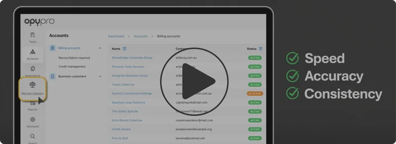 Watch the Opypro payment reconciliation demo