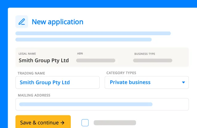 New applications form in the Opypro onboarding module